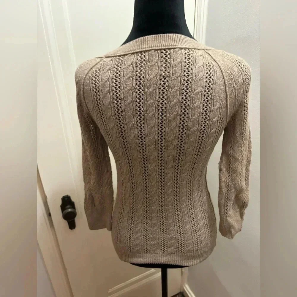 American Eagle Outfitters cable knit scoop neck sweater extra small